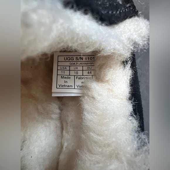 UGG Men's ASCOT Casual Comfort Slipper Size 11 Loafers BLACK 1101110 Moccasins - Picture 5 of 11